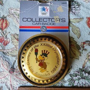 Vintage Los Angeles Olympics 1984 Sam the Eagle Car Badge Cal Custom NEW 1983